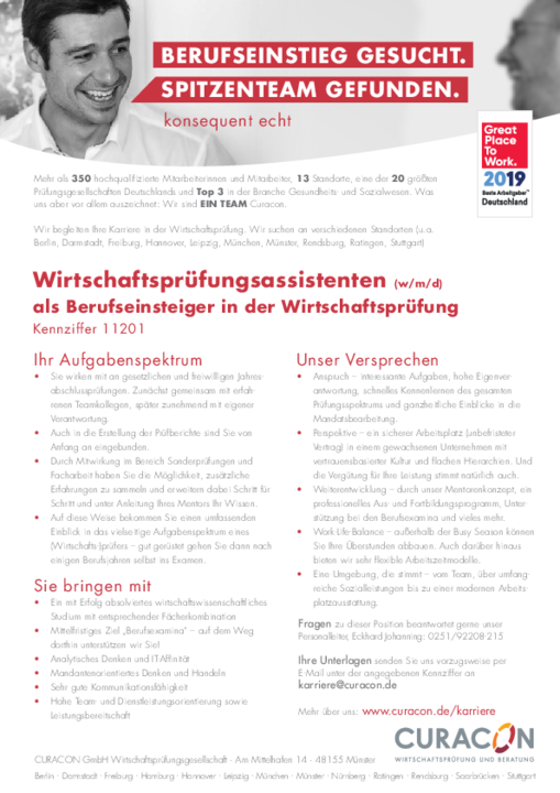  Die vollständige Stellenausschreibung steht Ihnen als pdf zur Verfügung