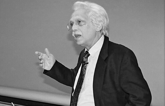 Professor Detlef Brandes an einem Rednerpult