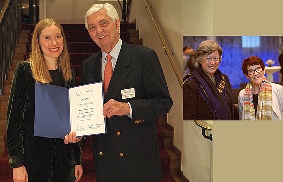 Dr. phil. Nina-Marie Schüchter links neben Eduard H. Dörrenberg 