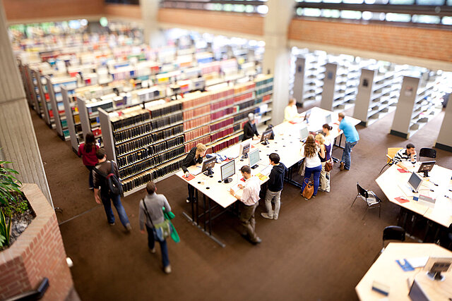 Innenbereich der Bibliothek